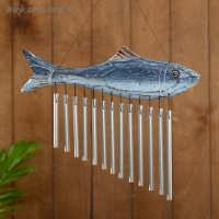 Музыка ветра "Рыбка" алюминий 30х2х45 см Музыка ветра "Рыбка" алюминий 30х2х45 см