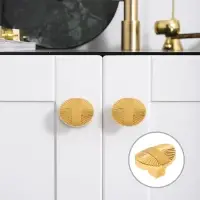 Ручка-кнопка CAPPIO, цинк, d=35 мм, цвет золото