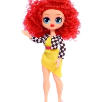 Кукла &laquo;Кудряшка Рина&raquo;, шарниры в руках, красный