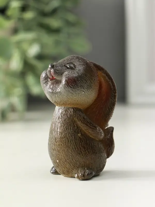 Фигурка для чайной церемонии "Милый кролик" меняет цвет 5х3,5х7 см