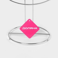 Сушилка для кружек 6 крючков 17х17х36 см, цвет хром Сушилка для кружек 6 крючков 17х17х36 см, цвет хром