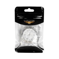 Часы автомобильные, внутрисалонные, d 4.5 см, белый циферблат