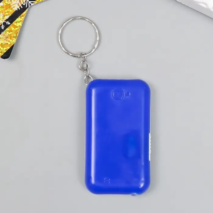 Фонарик брелок для ключей на кольце &laquo;Олешка с совами: Приятных сюрпризов&raquo;, 6.5&times;3.5&times;1 см