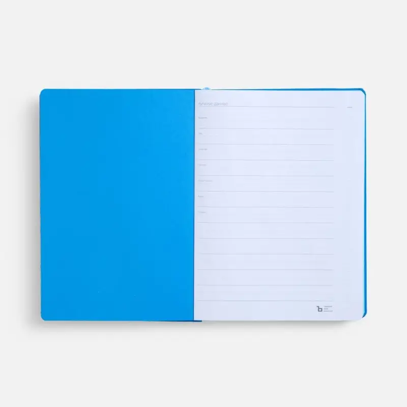 Ежедневник Peel, недатированный, голубой