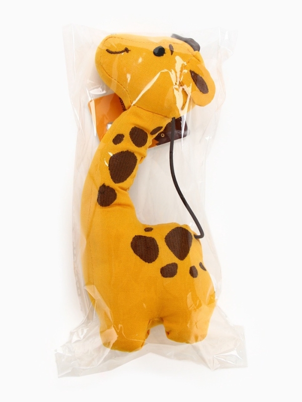 Игрушка для собак с пищалкой &laquo;Жирафик&raquo; из текстиля, 12*25 см