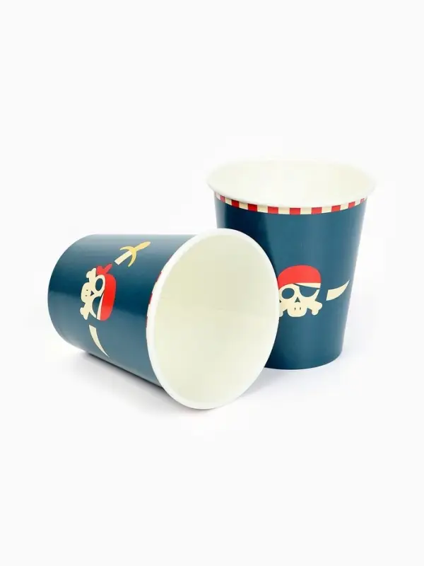 Стакан одноразовый бумажный &laquo;Пиратская вечеринка&raquo;, 250 мл