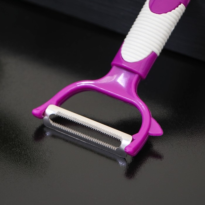 Овощечистка Доляна &laquo;Ритм&raquo;, 15 см, цвет МИКС