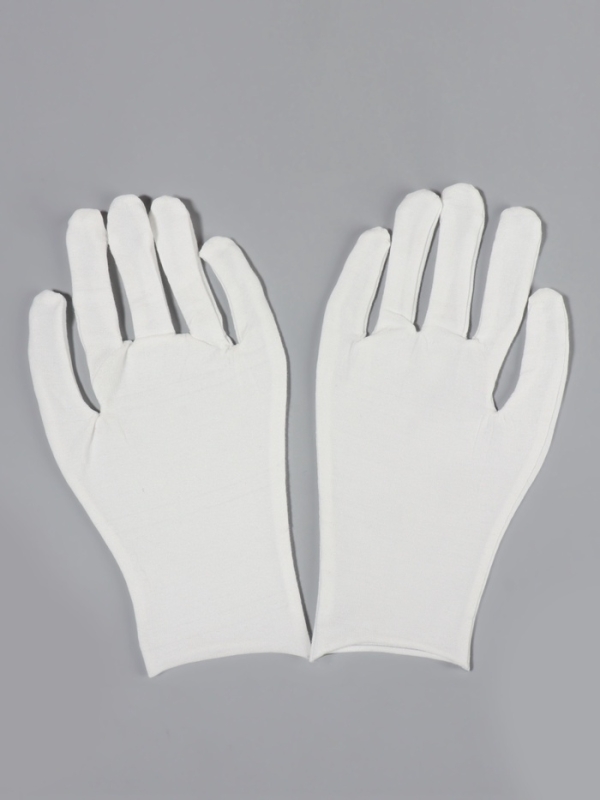 Перчатки хлопковые пара р-р L бел пакет