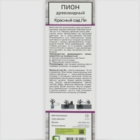 Пион древовидный (привитый на травянистый) &laquo;Красный сад Ли&raquo; 3 шт., саженец, цветущий, туба