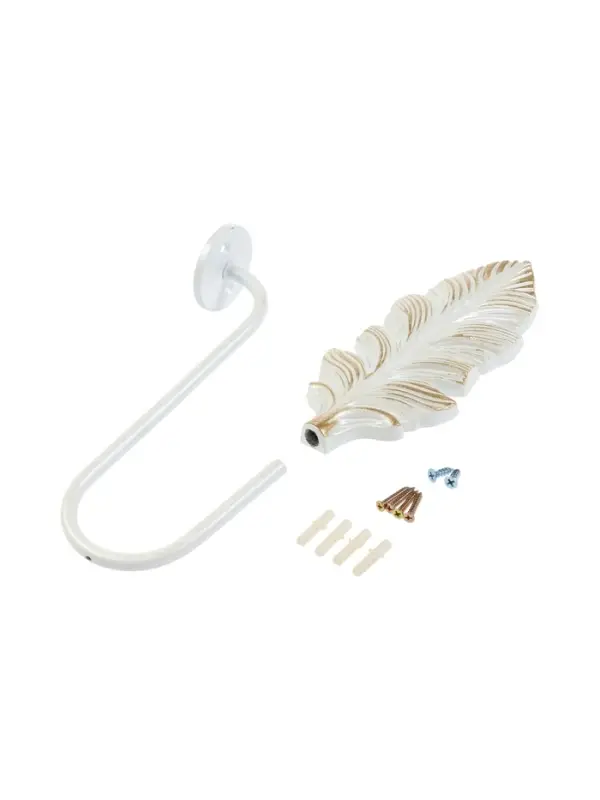 Крючок для штор CAPPIO KS041, цвет белый с золотом, набор 2 шт