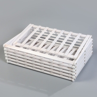 Подставка для цветов Greengo, 6 полок, 50 &times; 25 &times; 110 см, напольная, бамбук, белая