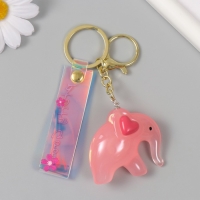 Брелок пластик с карабином, ремешком "Розовый слон" 2,5х5,3х4,5 см Брелок пластик с карабином, ремешком "Розовый слон" 2,5х5,3х4,5 см
