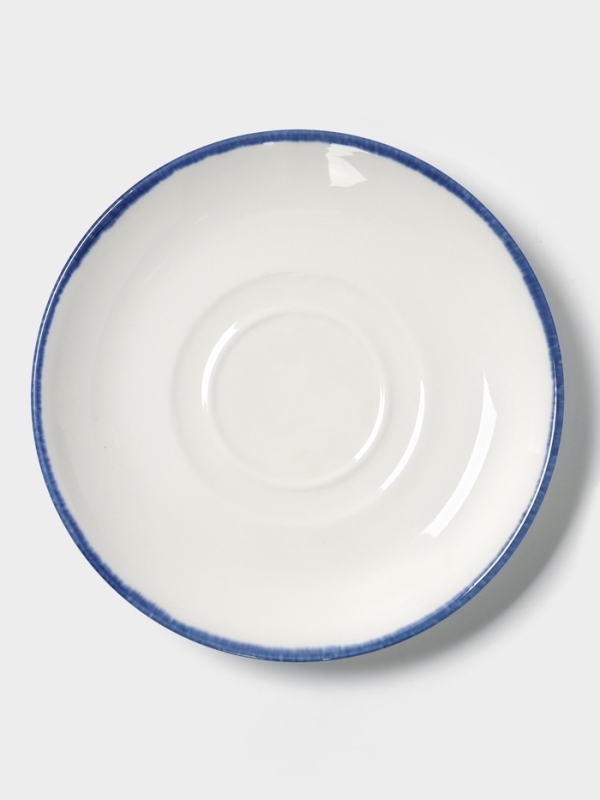 Бульонница с блюдцем "Blue Lagoon" Magistro 11см, 10,8х6,2, цвет белый, синий