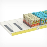 Пластиковый разделитель на Т-основании, с магнитным скотчем, 380&times;45&times;80 мм