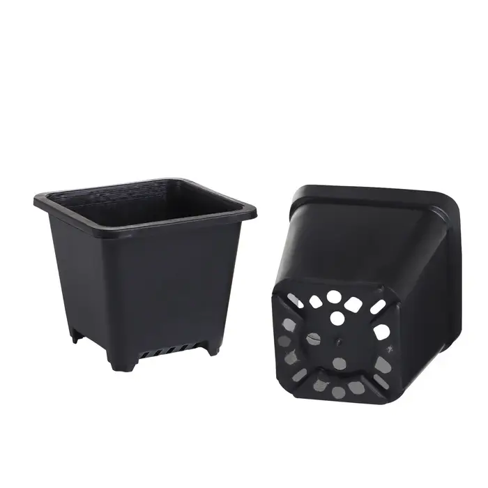 Горшок для рассады, 250 мл, d=9 см, h=8 см, пластик, чёрный, Greengo