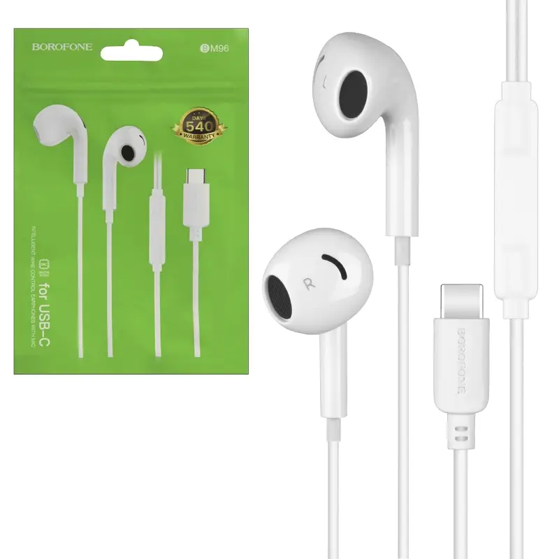 Наушники BM96 Type-C Borofone белые