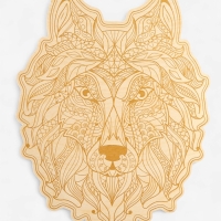 Доска для выжигания "Волк"  05525