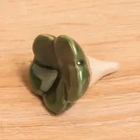 Сосуд для масла &laquo;Тропики&raquo;, 9&times;5.5&times;14 см, керамика, зелёный