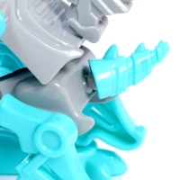 Электронный конструктор динозавр &laquo;Динобот&raquo;, со звуком и подсветкой, на батарейках, цвет МИКС