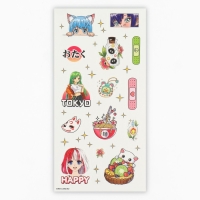 Набор для создания акриловых брелоков с наклейками «Будь в тренде» Набор для создания акриловых брелоков с наклейками «Будь в тренде»