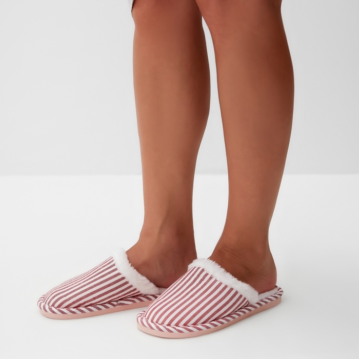 Тапочки женские, размер 40-41, красный