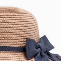 Шляпа для девочки MINAKU, цв. пудра, р-р 54