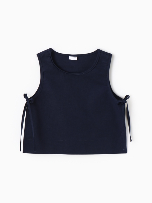 Блузка для девочки, MINAKU, тёмно-синяя, рост 134 см