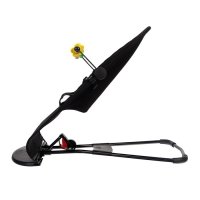 Шезлонг детский, кресло - качалка с игрушками для новорождённых &laquo;Крошка Я&raquo;, цвет чёрный