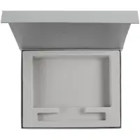 Коробка Rime под блокнот и ручку, серебристая