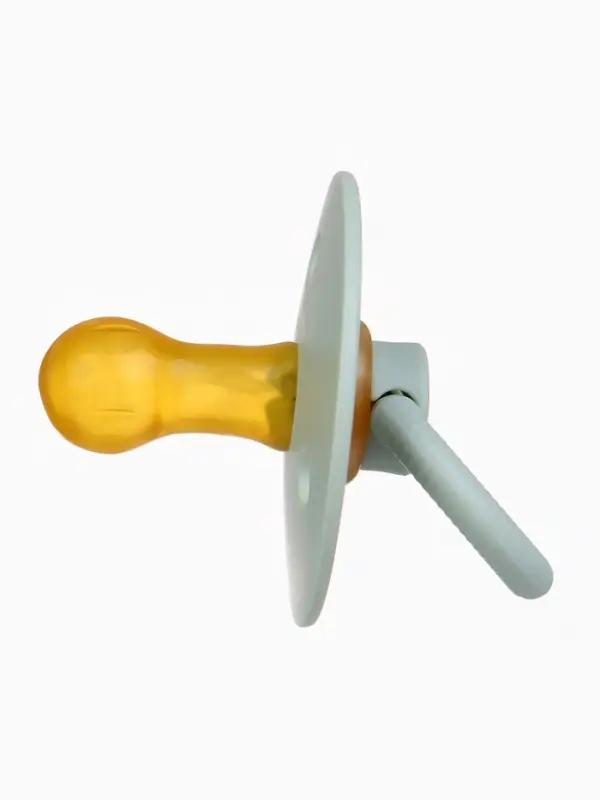 Набор классических пустышек, 2 шт., латекс, цв.айвори/зеленый, в контейнере, от 0 +., M&B