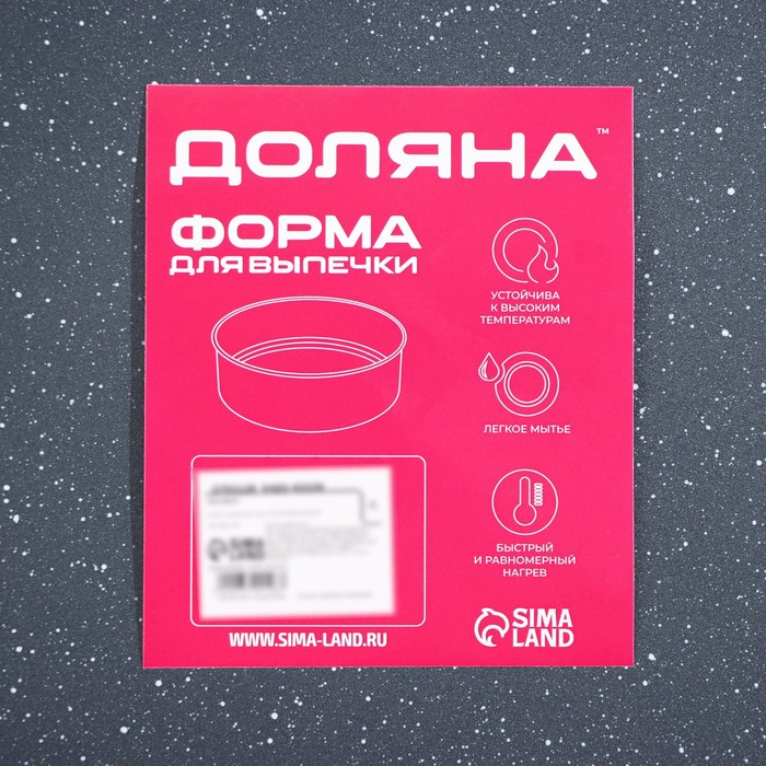 Противень Доляна &laquo;Прямоугольник. Элин&raquo;, 40,5&times;27&times;4,5 см, антипригарное покрытие, цвет серый