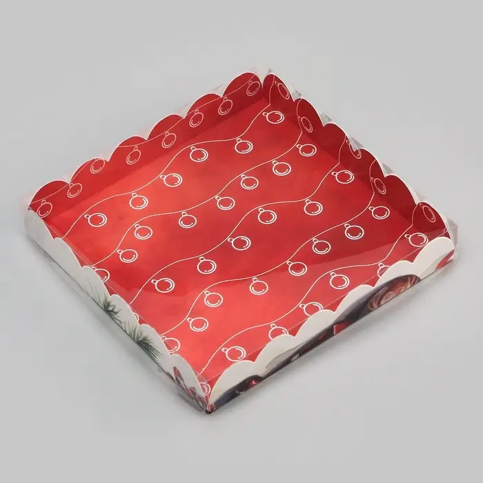 Коробка для печенья, &laquo;Время Чудес!&raquo; 18&times;18&times;3 см, Новый год