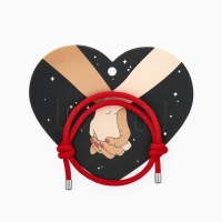 Браслет-оберег &laquo;Красная нить&raquo; защита, цвет красный в серебре, d=6