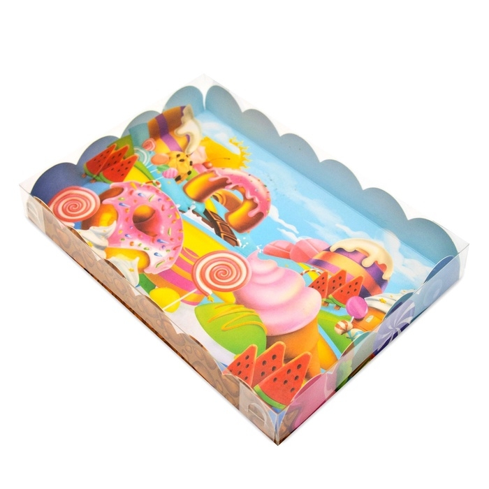 Коробочка для печенья, Коробочка для печенья, "Сладкая долина", 22 х 15 х 3 см 5шт