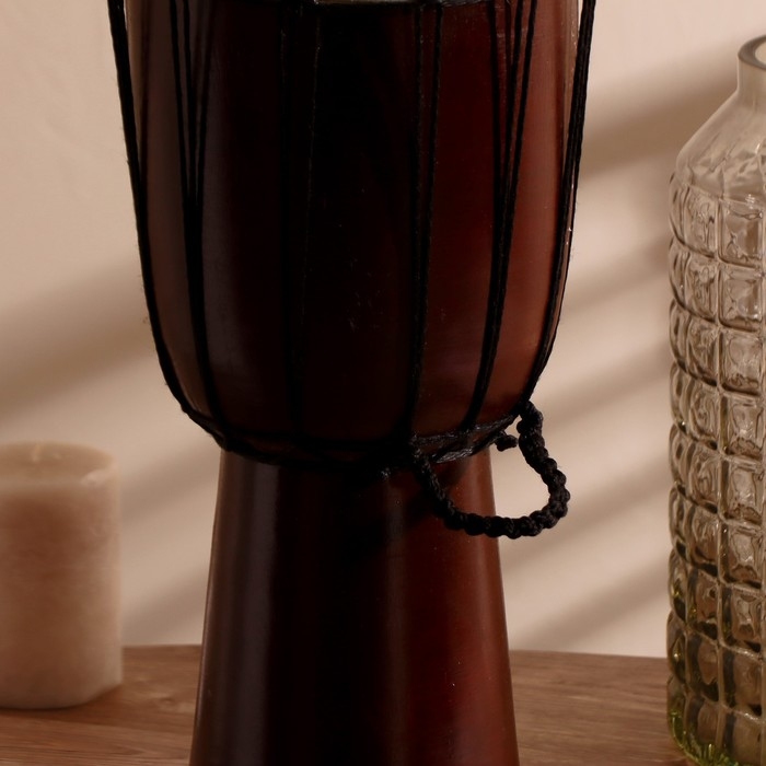 Сувенирный музыкальный инструмент "Барабан Джембе классический" 40х18х18 см