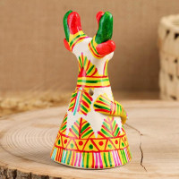 Филимоновская игрушка колокольчик &laquo;Олень&raquo;