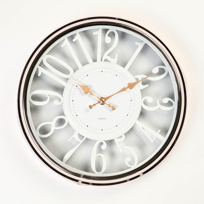 Часы настенные интерьерные, бесшумные, d-30.5 см Часы настенные интерьерные, бесшумные, d-30.5 см