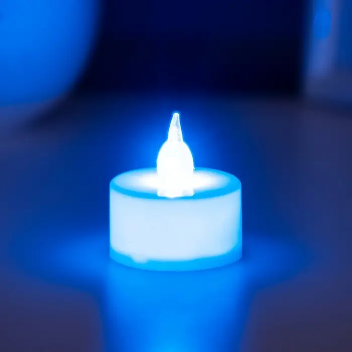 Светодиодная свеча, ночник LED RISALUX &laquo;Малая&raquo;, RGB, h=4 см