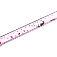 Линейка 15см "Лапка", прозрачная