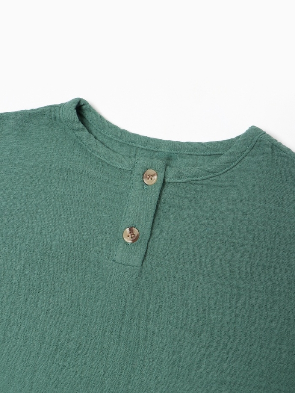 Рубашка Крошка Я Рубашка Крошка Я "Муслин", рост 80, зеленый