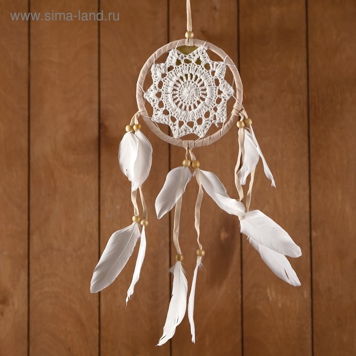 Ловец снов "Восхищение" бежевый 12х0,5х40 см