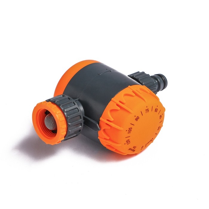 Таймер для полива, до 2-х часов, с набором переходников для подключения, пластик, Greengo Таймер для полива, до 2-х часов, с набором переходников для подключения, пластик, Greengo