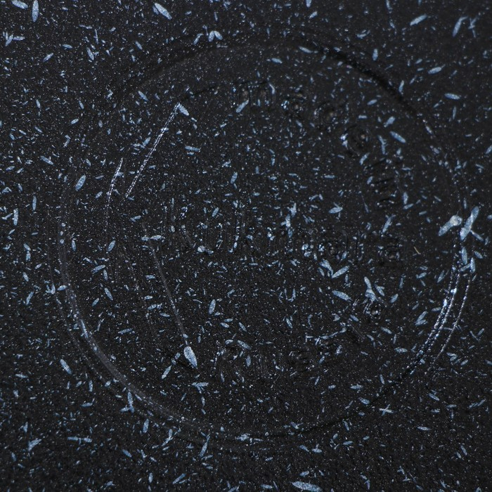 Сковорода-Wok, d=28, антипригарное покрытие, цвет тёмный мрамор