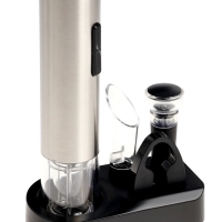 Набор сомелье электрический Windigo LSH-09,пробка,аэратор, штопор, подставка, металл, от АКБ   10697