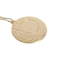 Медаль под нанесение 015, d= 5 см. Цвет золото. С лентой