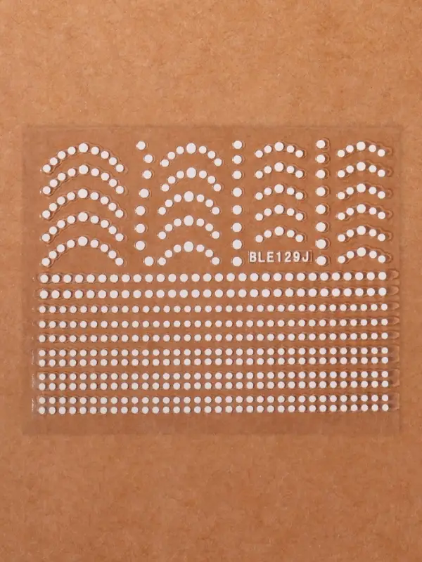 Наклейки для ногтей &laquo;Бусинка&raquo;, белые