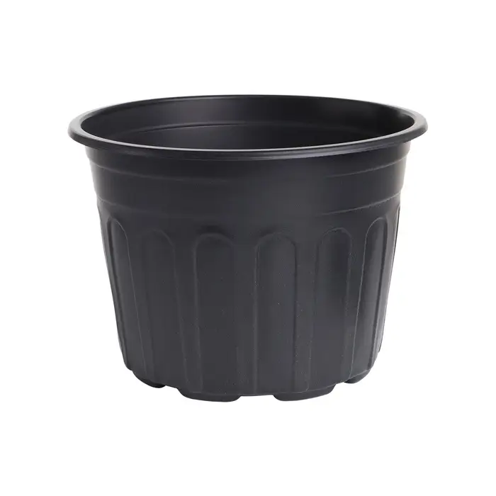 Горшок для рассады, 4 л, d=21 см, h=15 см, мягкий пластик, чёрный, Greengo