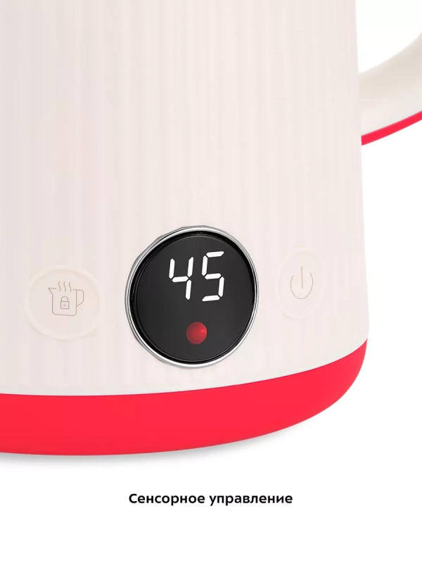 Чайник электрический металлический пластик КТ-6197 - 1.7 л