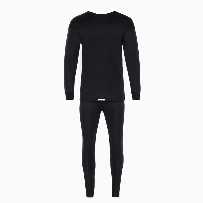 Термобелье мужское (джемпер, кальсоны) НАЧЁС, цвет чёрный, размер 48-50