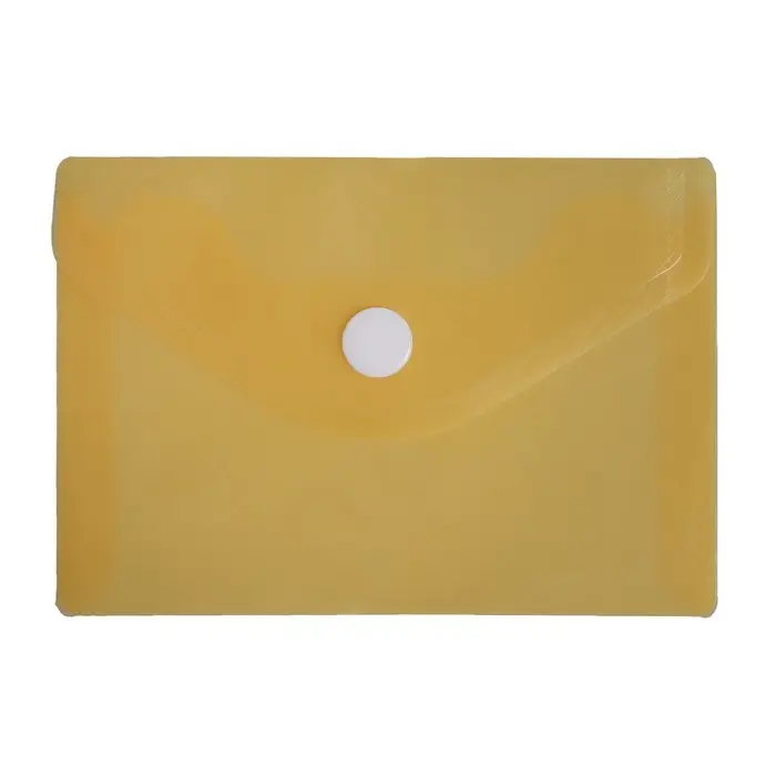 Папка-конверт на кнопке, А7, 180 мкм, Calligrata рифлёная, флуоресцентная, МИКС